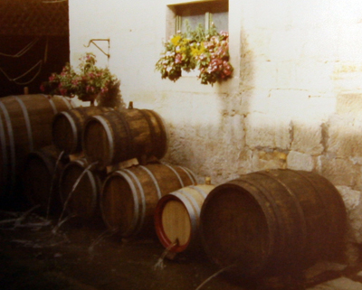 Reinigung der Holzfässer